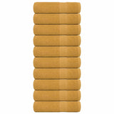 Vidaxx Handtücher 10 Stück 50x100 cm 360 g m² 100 % Baumwolle goldfarben