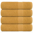 Vidaxx Duschtücher Frogn 4 St. 70x140 cm 360 g m² Gold