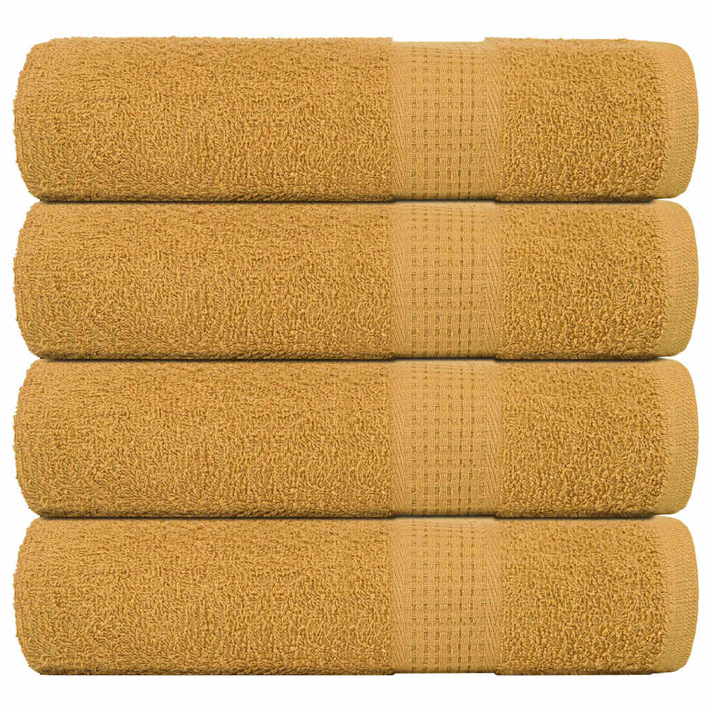 Vidaxx Duschtücher Frogn 4 St. 70x140 cm 360 g m² Gold