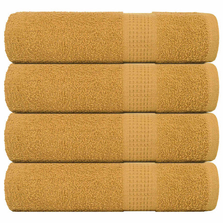 Vidaxx Duschtücher Frogn 4 St. 70x140 cm 360 g m² Gold