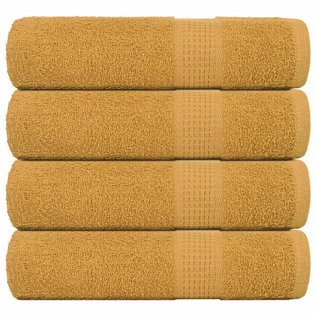 Vidaxx Duschtücher Frogn 4 St. 70x140 cm 360 g m² Gold