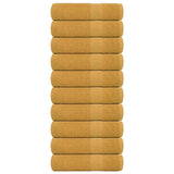 Vidaxx Duschtücher 10 Stück 70x140cm 360g m² 100% Baumwolle goldfarben