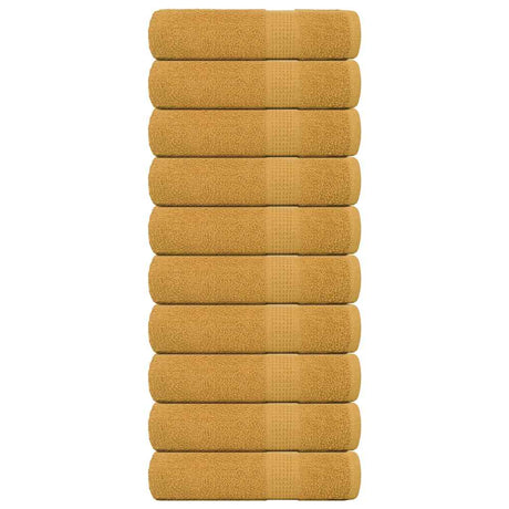 Vidaxx Duschtücher 10 Stück 70x140cm 360g m² 100% Baumwolle goldfarben
