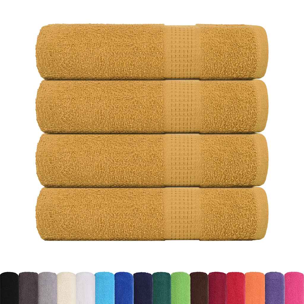 Vidaxx Badetücher Frogn 4 Stk 100x150 cm 360 g m² Gold