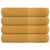 Vidaxx Saunatücher 4 Stück 80x200 cm 360 g m² 100 % Baumwolle goldfarben