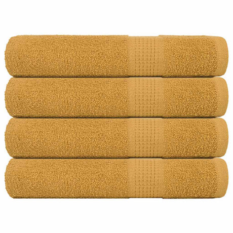 Vidaxx Saunatücher 4 Stück 80x200 cm 360 g m² 100 % Baumwolle goldfarben