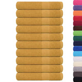 Vidaxx Saunatücher 10 Stk 80x200cm 360 g m² 100% Baumwolle goldfarben