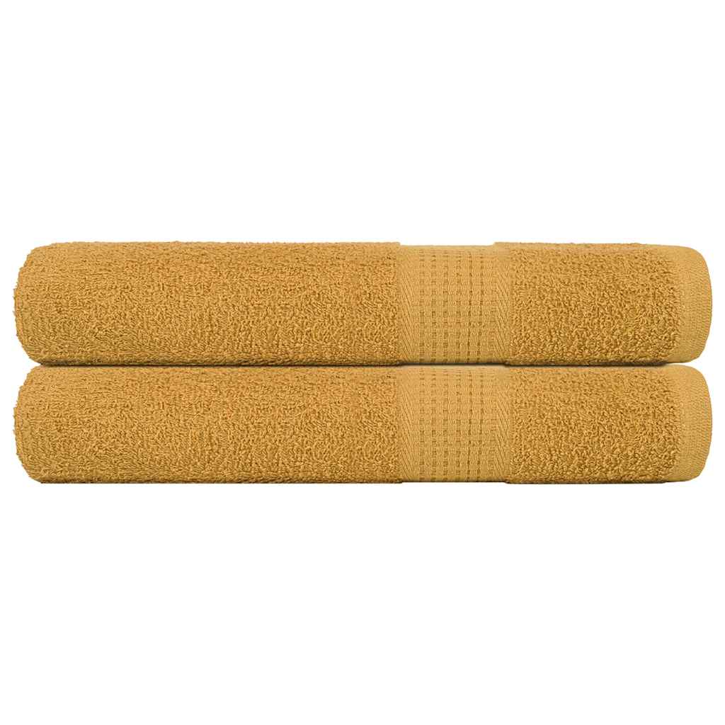 Vidaxx Handtücher Frogn 2 Stk 100x200 cm 360 g m² Gold