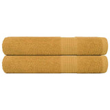 Vidaxx Handtücher Frogn 2 Stk 100x200 cm 360 g m² Gold