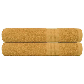 Vidaxx Handtücher Frogn 2 Stk 100x200 cm 360 g m² Gold