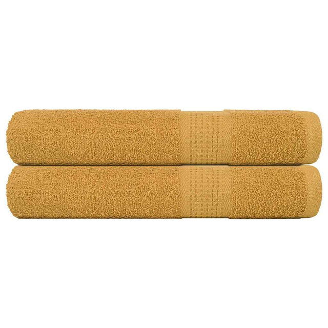 Vidaxx Handtücher Frogn 2 Stk 100x200 cm 360 g m² Gold