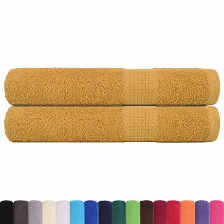 Vidaxx Handtücher Frogn 2 Stk 100x200 cm 360 g m² Gold