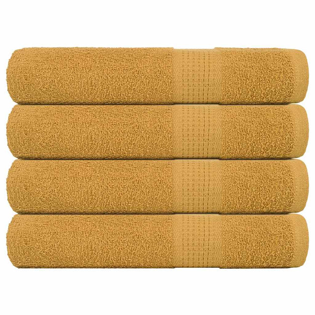 Vidaxx Handtücher Frogn 4 Stück 100x200 cm 360 g m² Gold