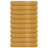 Vidaxx Handtücher 10 Stück 100x200 cm 360 g m² 100 % Baumwolle goldfarben