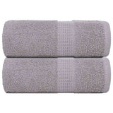 Vidaxx Waschlappen 2 Stück Froschgrau 30x30 cm 100 % Baumwolle