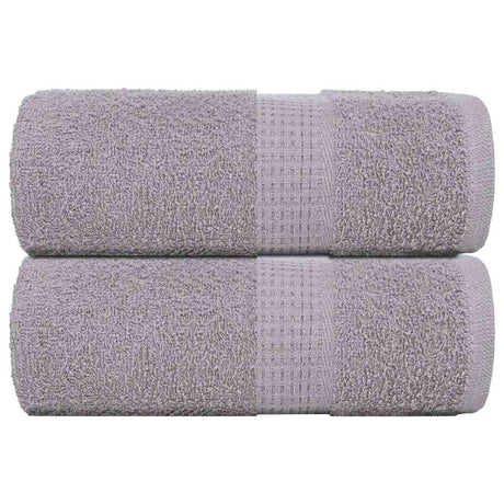 Vidaxx Waschlappen 2 Stück Froschgrau 30x30 cm 100 % Baumwolle