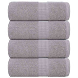 Vidaxx Waschlappen 4 Stück Froschgrau 30x30 cm 100 % Baumwolle