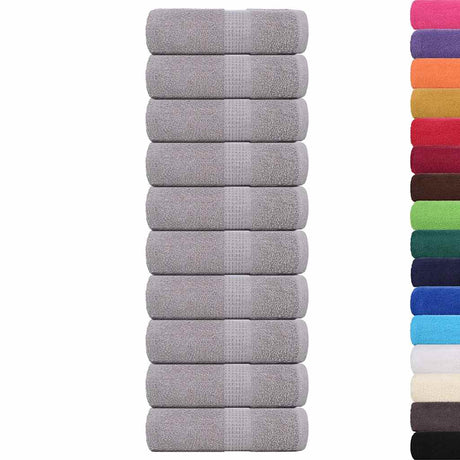 Vidaxx Waschlappen Frogn 10 Stück 30x30 cm 360 g m² grau