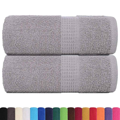 VidaXL Gästehandtücher Frogn 2 Stk. 30x50 cm 360 g m² grau