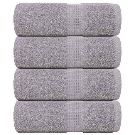 Vidaxx Gästehandtücher Frogn 4 St. 30x50 cm 360 g m² grau