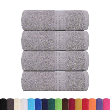 Vidaxx Gästehandtücher Frogn 4 St. 30x50 cm 360 g m² grau