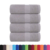 VidaXL Gästehandtücher 4 Stk. 30x50 cm 360 g m² 100 % Baumwolle Grau