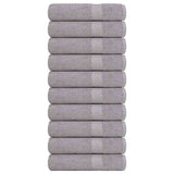 Vidaxx Handtücher 10 Stück 50x100 cm 360 g m² 100 % Baumwolle grau