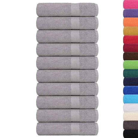 Vidaxx Handtücher Frogn 10 Stück 50x100 cm 360 g m² grau