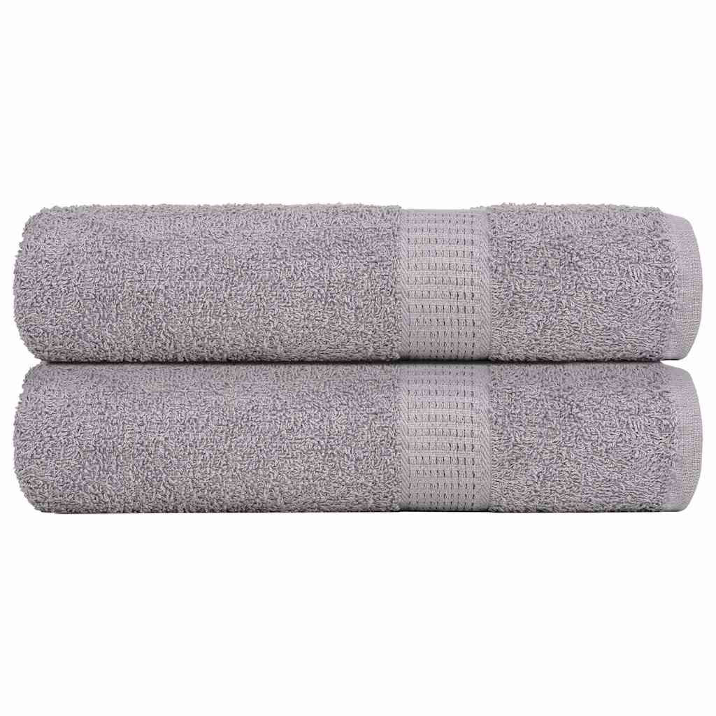 Vidaxx Duschtücher 2 Stück 70x140 cm 360 g m² 100 % Baumwolle grau