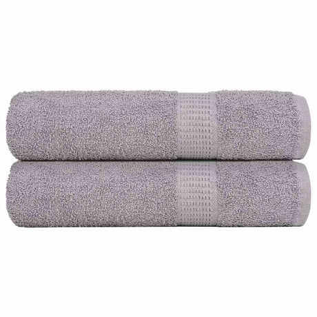 Vidaxx Duschtücher 2 Stück 70x140 cm 360 g m² 100 % Baumwolle grau