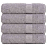 Vidaxx Duschtücher 4 Stück 70x140 cm 360 g m² 100 % Baumwolle grau