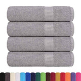 Vidaxx Duschtücher 4 Stück 70x140 cm 360 g m² 100 % Baumwolle grau