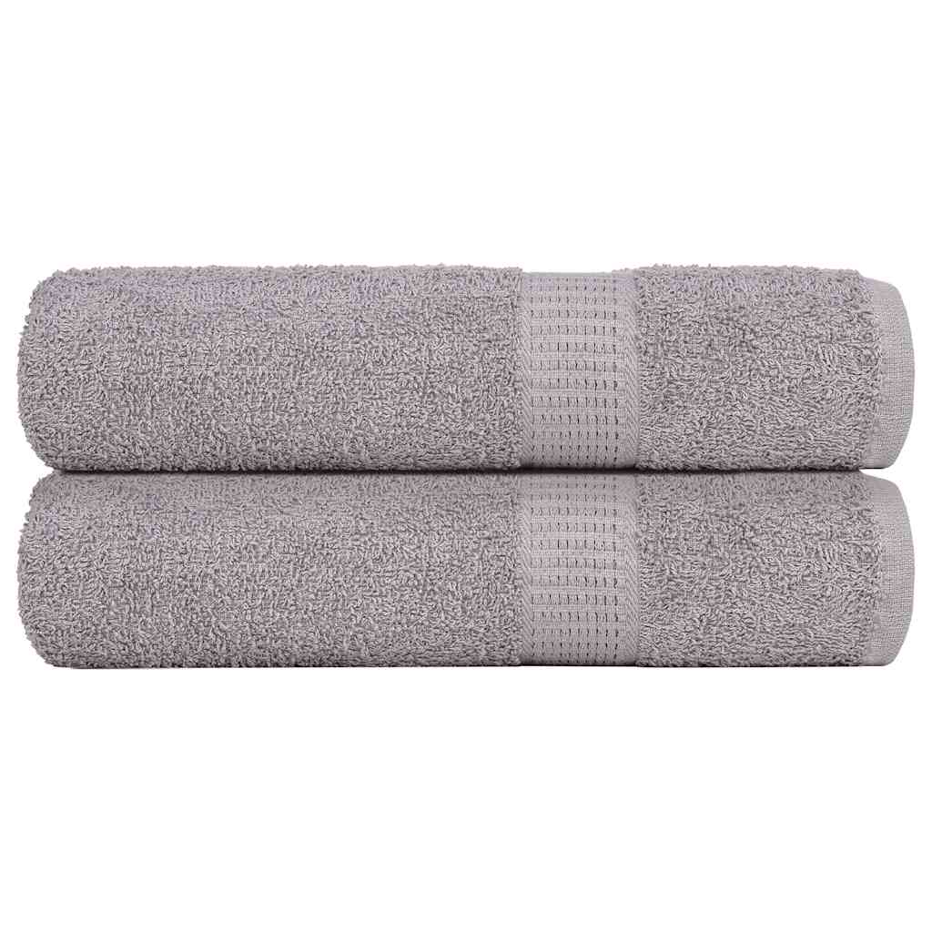 Vidaxx Badetücher 2 Stück 100x150 cm 360 g m² 100 % Baumwolle grau