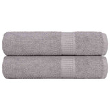 Vidaxx Badetücher 2 Stück 100x150 cm 360 g m² 100 % Baumwolle grau