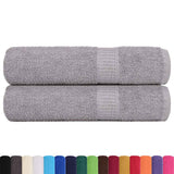 VidaXL Badetücher Frogn 2 Stück 100x150 cm 360 g m² grau