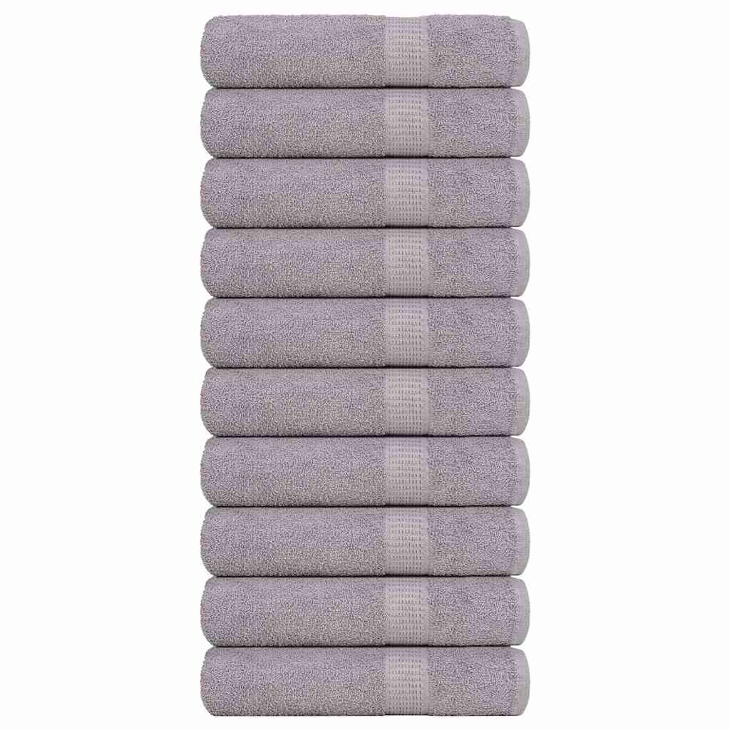 Vidaxx Badetücher 10 Stück 100x150cm 360 g m² 100 % Baumwolle grau