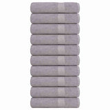 Vidaxx Badetücher 10 Stück 100x150cm 360 g m² 100 % Baumwolle grau