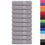 Vidaxx Badetücher 10 Stück 100x150cm 360 g m² 100 % Baumwolle grau