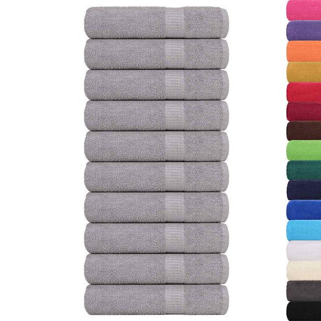 Vidaxx Badetücher 10 Stück 100x150cm 360 g m² 100 % Baumwolle grau