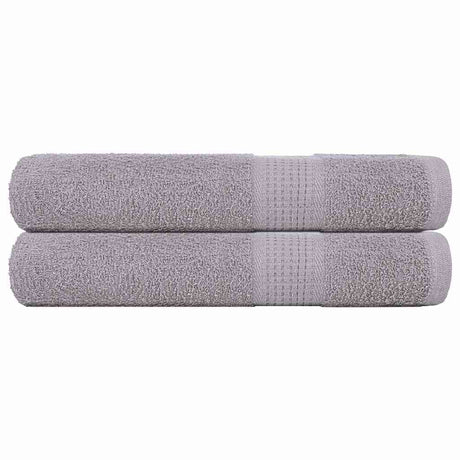 Vidaxx Saunatücher 2 Stk. 80x200 cm 360 g m² 100 % Baumwolle Grau