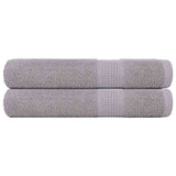Vidaxx Handtücher 2 Stück 100x200 cm 360 g m² 100 % Baumwolle grau