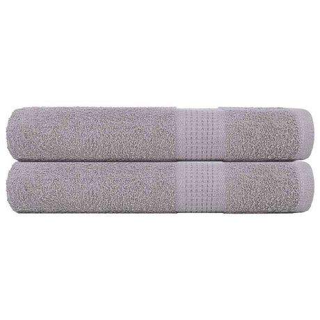 Vidaxx Handtücher 2 Stück 100x200 cm 360 g m² 100 % Baumwolle grau