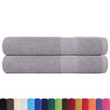 Vidaxx Handtücher 2 Stück 100x200 cm 360 g m² 100 % Baumwolle grau