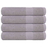 Vidaxx Handtücher 4 Stück 100x200 cm 360 g m² 100 % Baumwolle grau