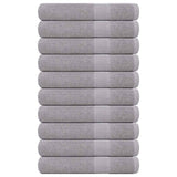 Vidaxx Handtücher 10 Stück 100x200 cm 360 g m² 100 % Baumwolle grau