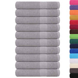 Vidaxx Handtücher 10 Stück 100x200 cm 360 g m² 100 % Baumwolle grau