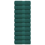 Vidaxx Waschlappen 10 Stück Froschgrün 30x30 cm 100 % Baumwolle