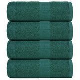 VidaXL Gästehandtücher 4 Stk. 30x50 cm 360 g m² 100 % Baumwolle grün