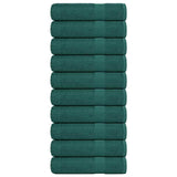 Vidaxx Handtücher 10 Stück 50x100 cm 360 g m² 100 % Baumwolle grün