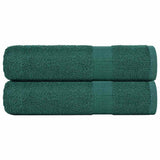 Vidaxx Duschtücher 2 Stück 70x140 cm 360 g m² 100 % Baumwolle grün